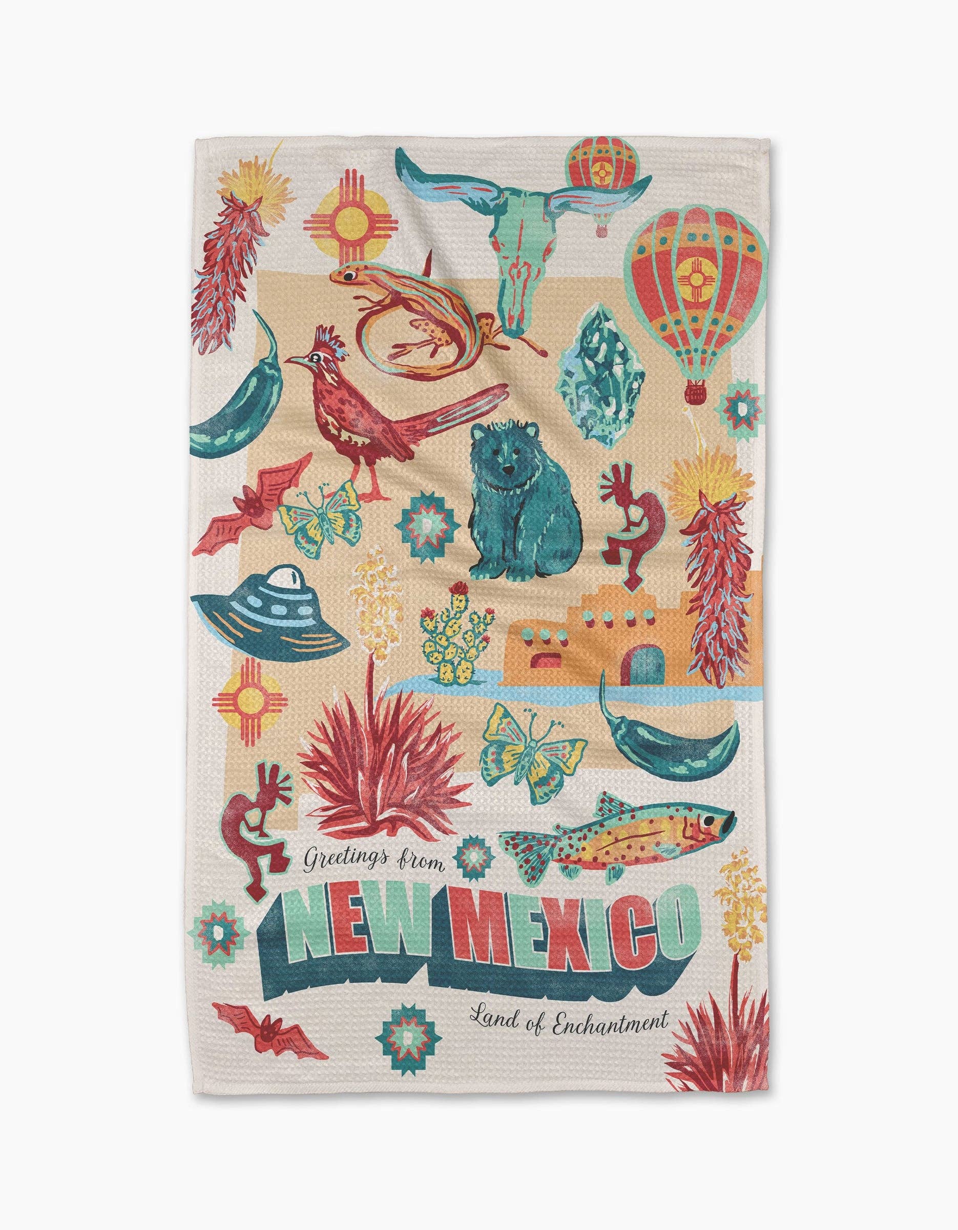Geometry - Wholesale Tea Towel - Greetings From New Mexico Tea Towel2