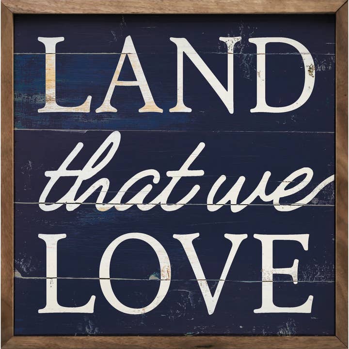 Land That We Love Blue for wholesale by Kendrick Home