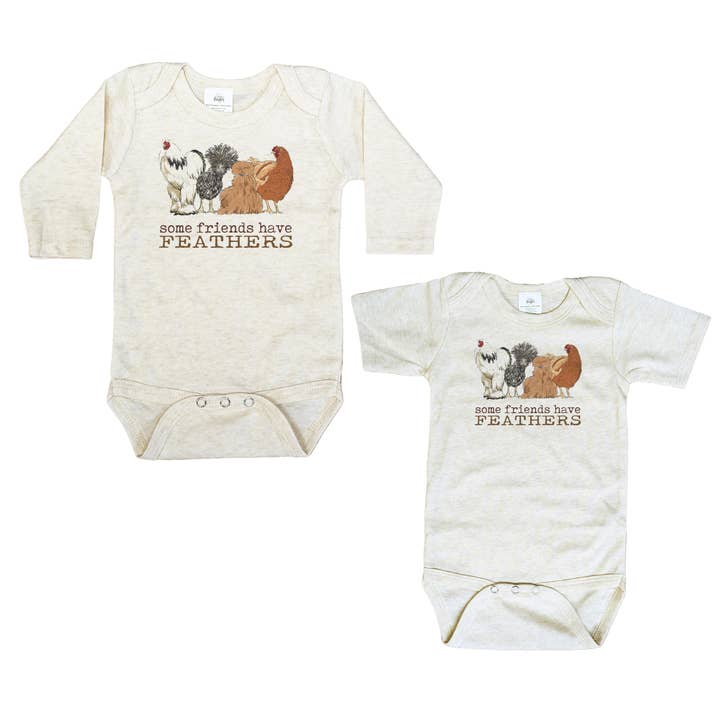 Gevederde Vrienden Boerderij Baby Western Land Zomerkleding voor wholesale door Barefoot Baby