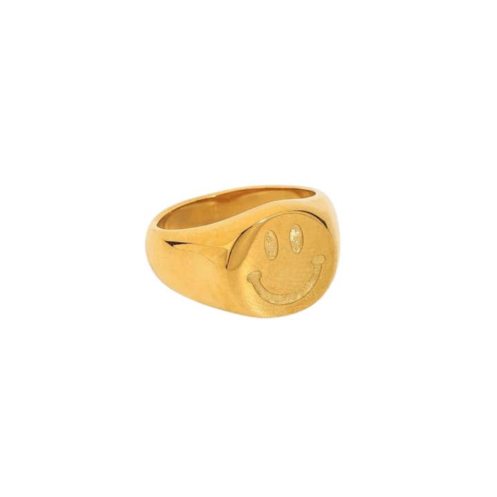Réalta - Vente Chevalières - Bague Vice Smiley en or