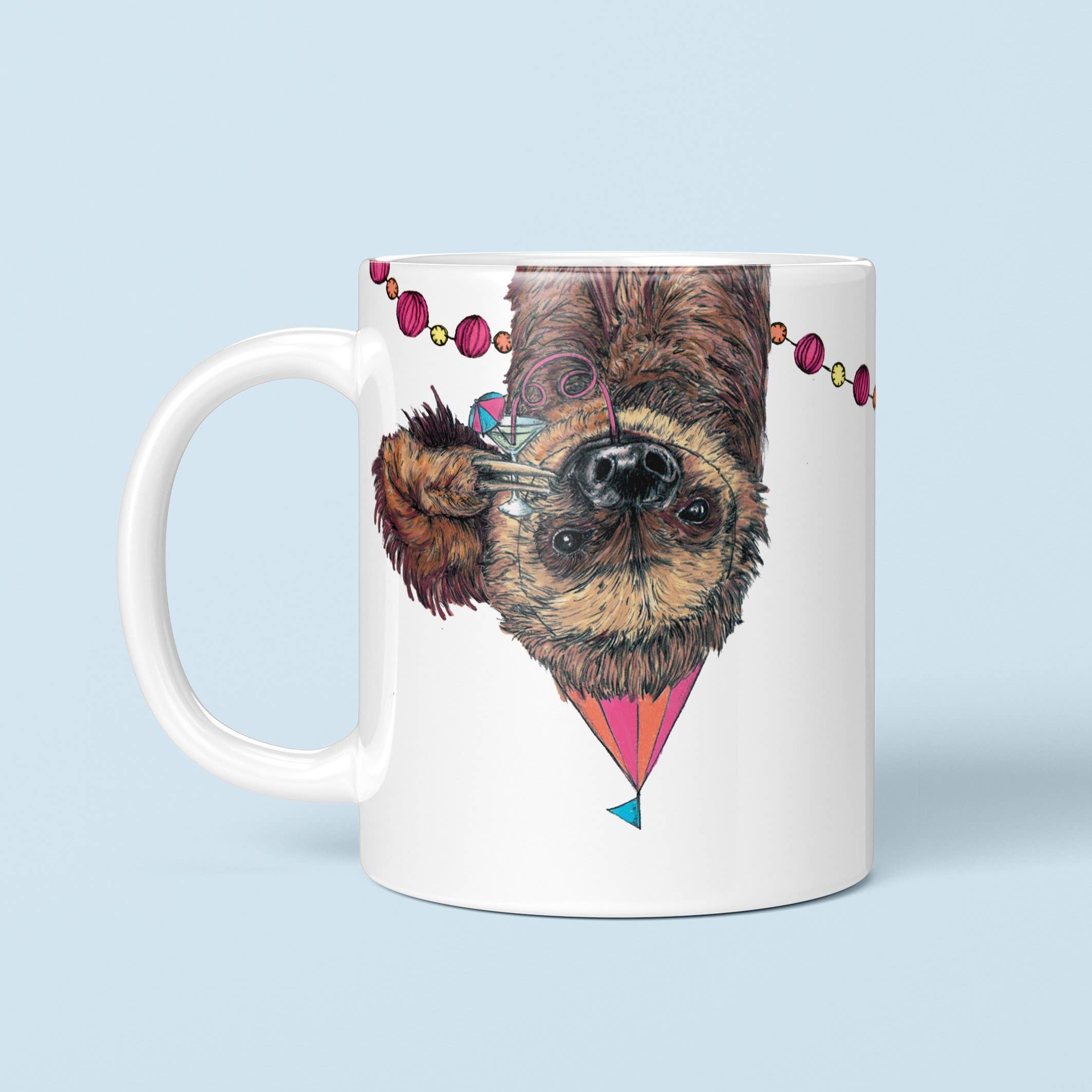 Fawn & Thistle Ltd (US Duties Paid) - Wholesale Coffee Mug - Party Sloth Mug | Animal Coffee Mug | Sloth Gift | Mug2
