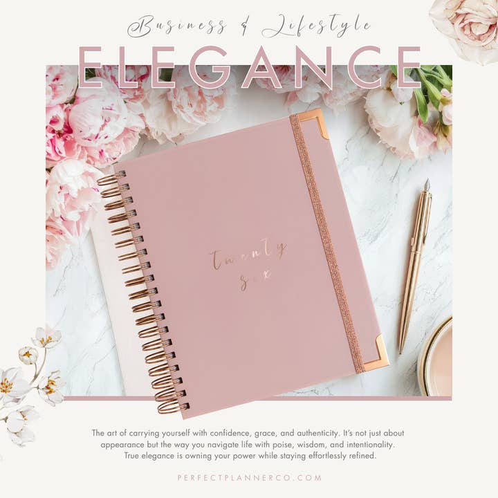 2026 Luxury Business Planner - Dusky Pink for wholesale by Perfect Planner Company