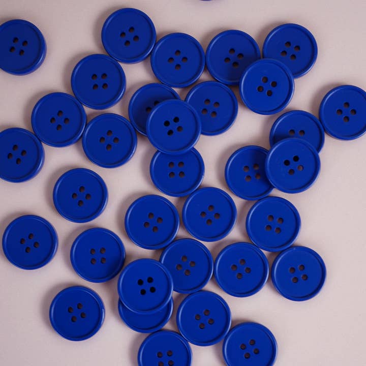 Matchy Matchy Sewing Club - Wholesale Sewing Button/Snap - Cobalt Retro Buttons