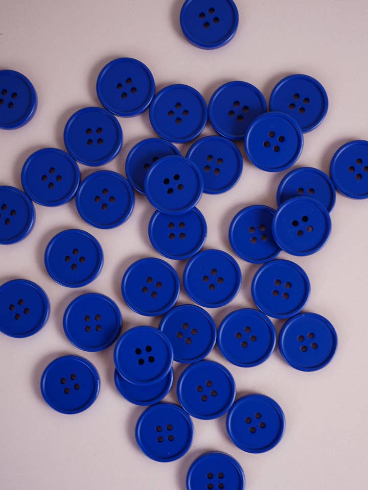 Boutons rétro en cobalt pour la vente par Matchy Matchy Sewing Club