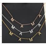 JOSSLYN by wall to wall - Wholesale Pendant/Charm Necklace - STAINLESS STEEL WATERPROOF TARNISH FREE NECKLACE | 40NK3212