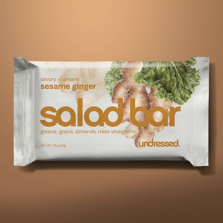 Undressed Snacks - Wholesale Snack Bar - Undressed Savory Salad Bar | Sesame Ginger