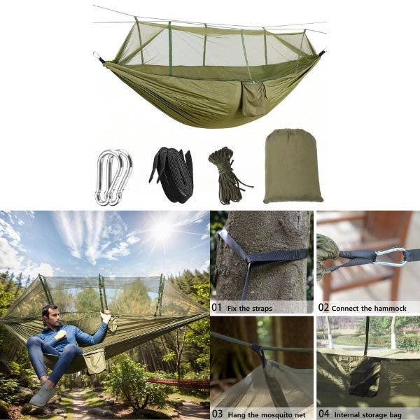 St. Louis Wholesale LLC - Wholesale Hammock - Tactical Outdoor Hammocks - Full Set-Up Kit
