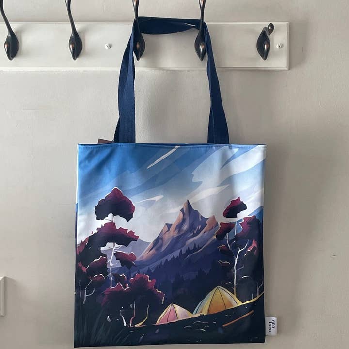 Tote bag made from recycled water bottles - 100% reversible for wholesale by Eco Loco