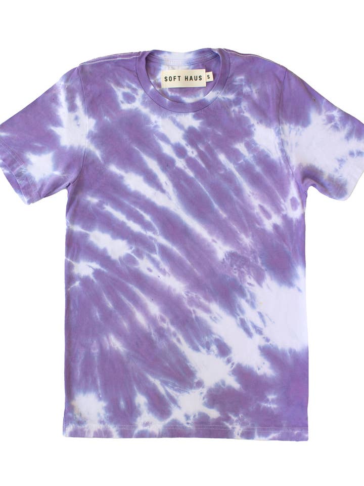 Camiseta Static Dye - Turning Violet, Violet para venta al por mayor de Soft Haus