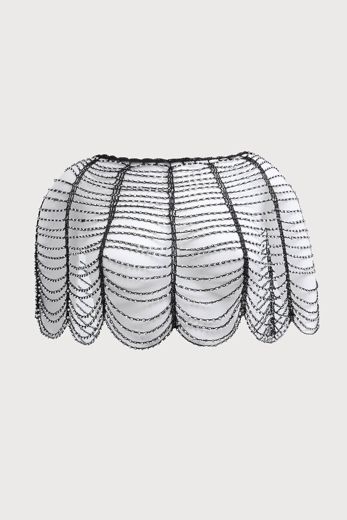 SAACHI – wholesale Capelet – Women’s – Festive Scallop Beaded Capelet3