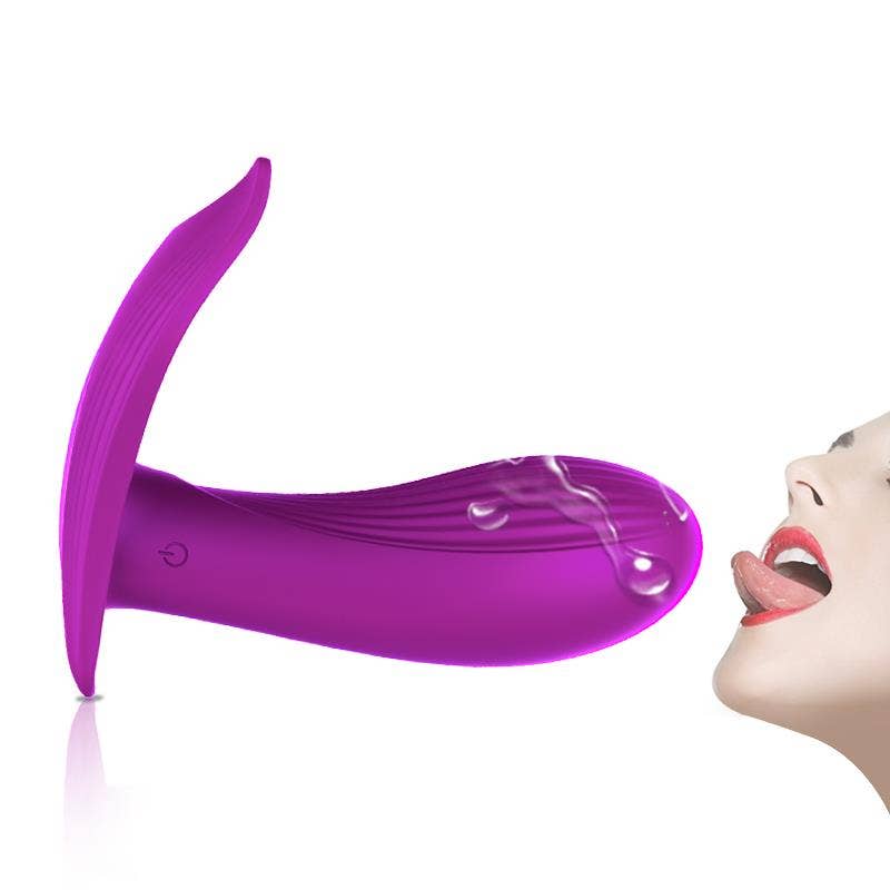 Kinky Pleasure - Wholesale Sex Toy - Foxshow - 63-00005 - Remote control Panty vibrator - Heat function - Voice control function - 10 Function - Rechargeable - 9 cm x 9 cm - Luxury Giftbox - Purple3