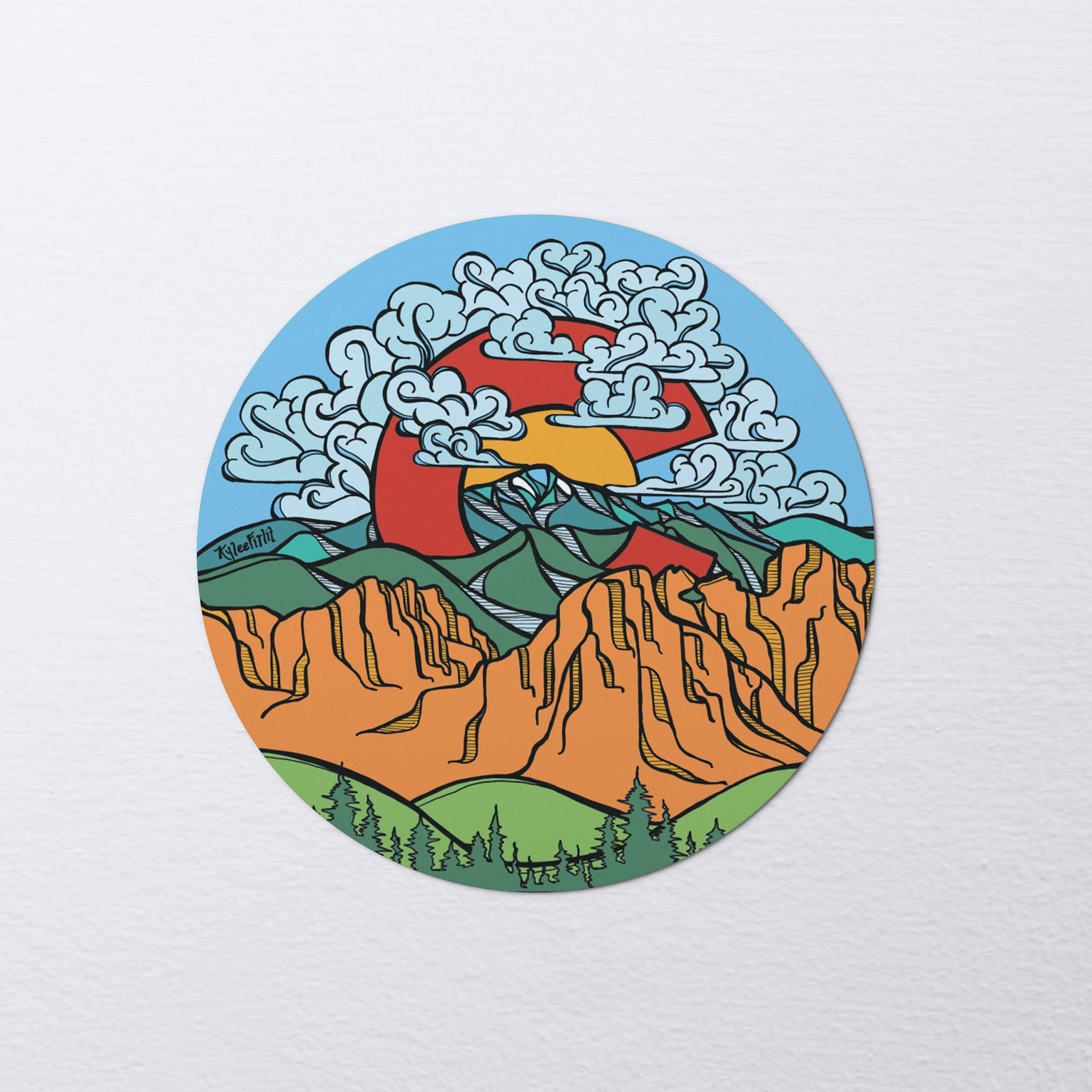 Kylee Firlit Creative - Wholesale Sticker - Pikes Peak Sticker