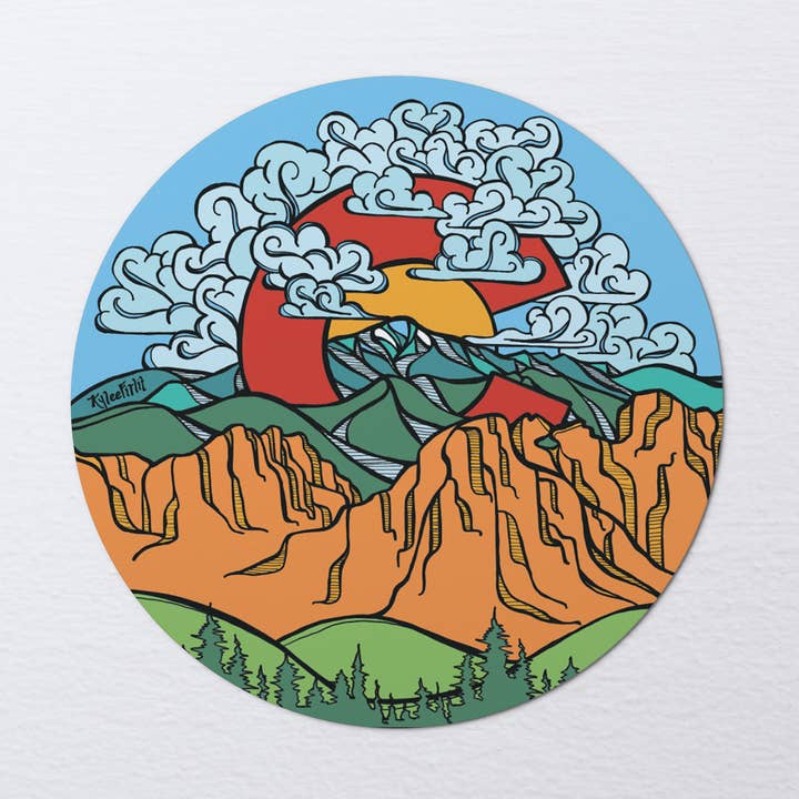 Kylee Firlit Creative - Wholesale Sticker - Pikes Peak Sticker0