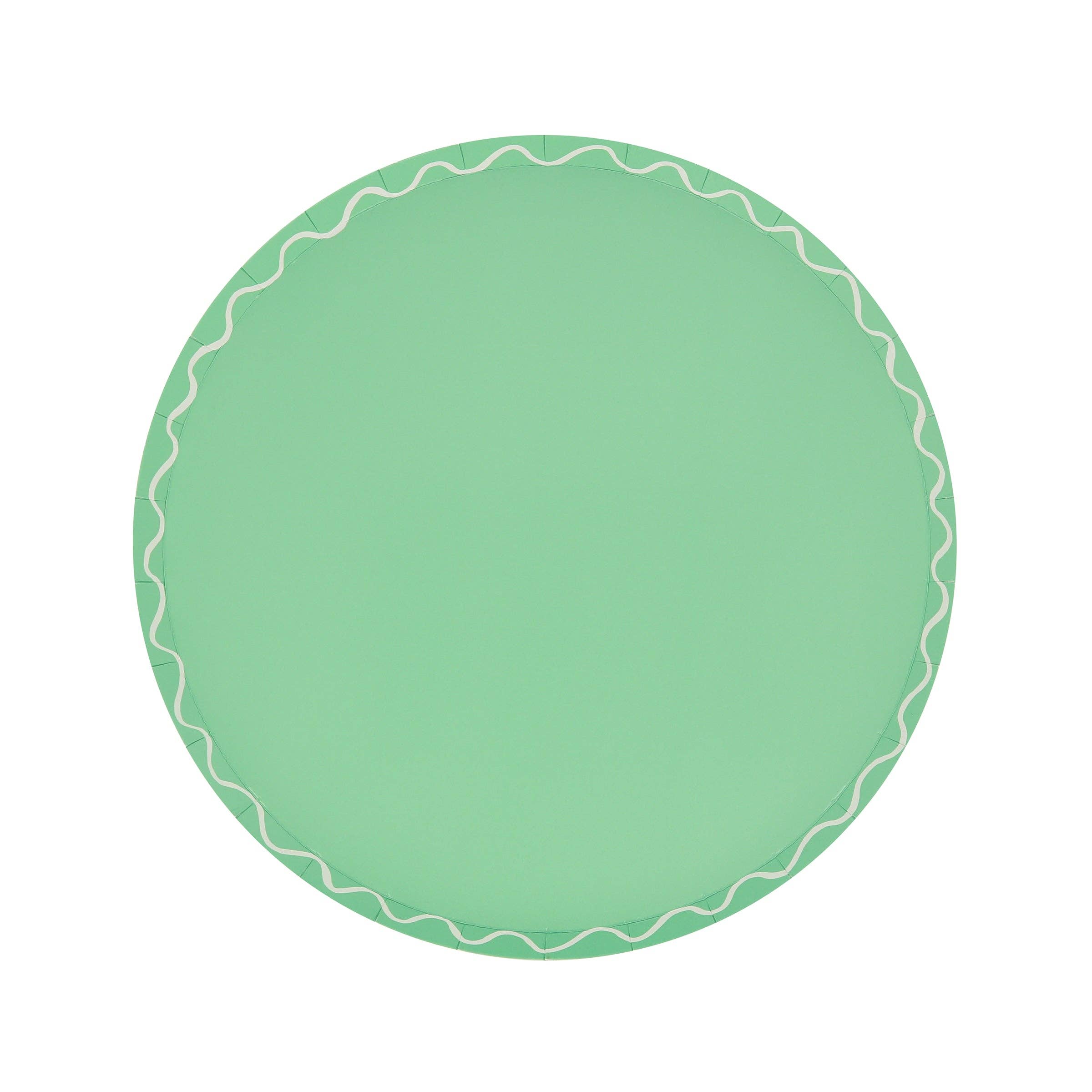 Meri Meri – wholesale Disposable plate – Mixed Wavy Line Side Plates8