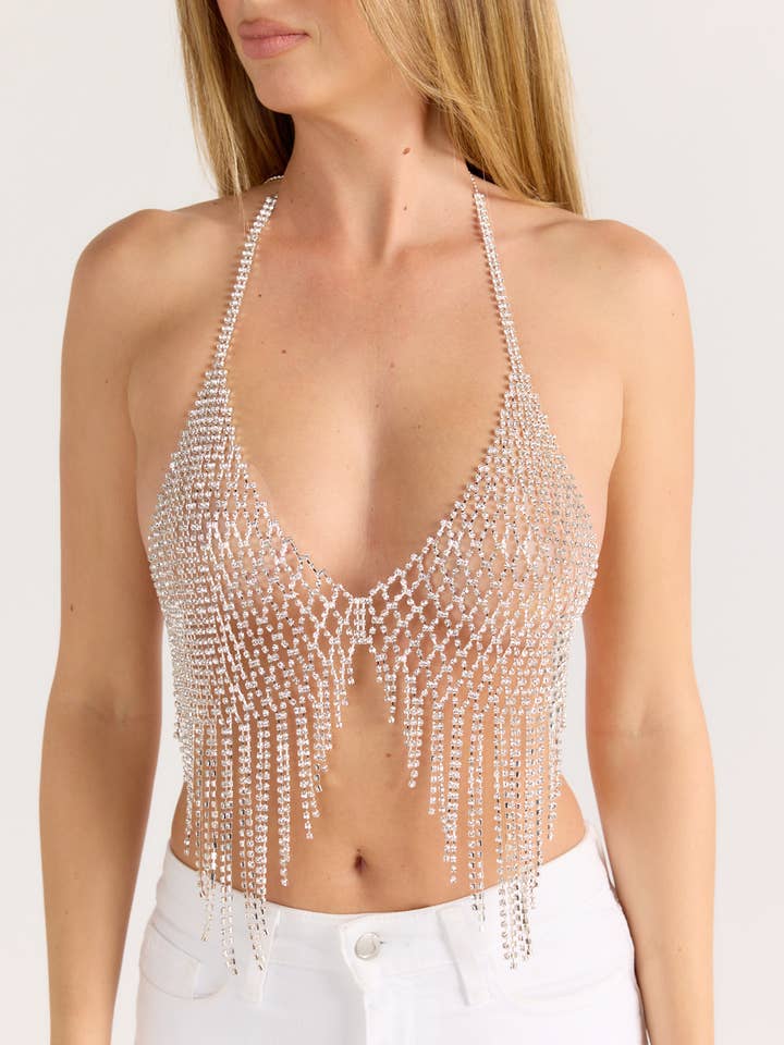 NIKKI Rhinestone Bralette for wholesale by Da Veamor
