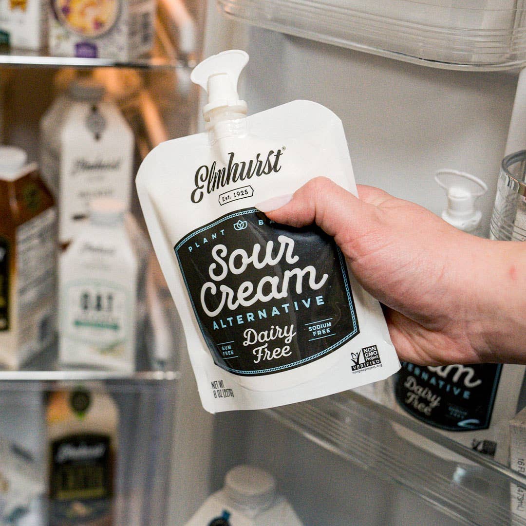 Elmhurst 1925 - Wholesale Sauce - Dairy-Free Sour Cream, 8oz Squeeze Pouch [12-Pack]2