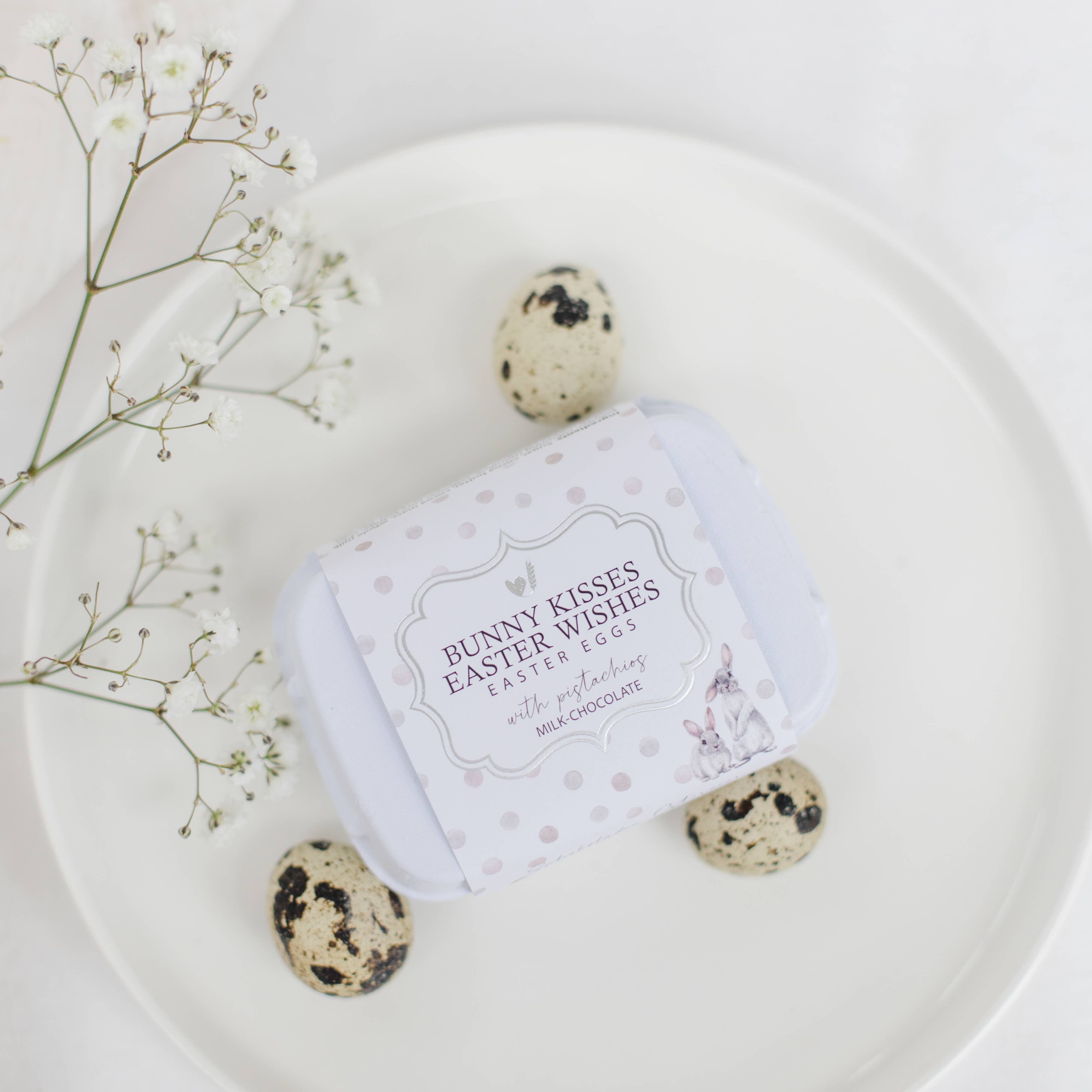 Bake Affair GmbH - Wholesale Chocolate - Chocolate Easter Eggs "Bunny Kisses, Easter Wishes"2