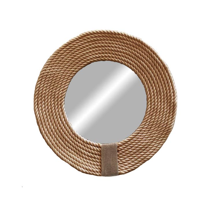 Geometrik Design - Wholesale Wall Stone - Round White Cotton Rope Boho Mirror8