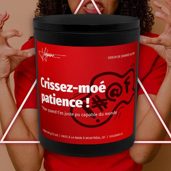 Crisz-Moé candle patience! for wholesale by Vulgaire