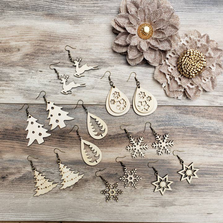 Boucles d'oreilles Noël pour la vente par The Innovative Tech