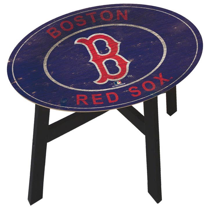 Table d'appoint avec logo patrimonial des Boston Red Sox pour la vente par Fan Creations