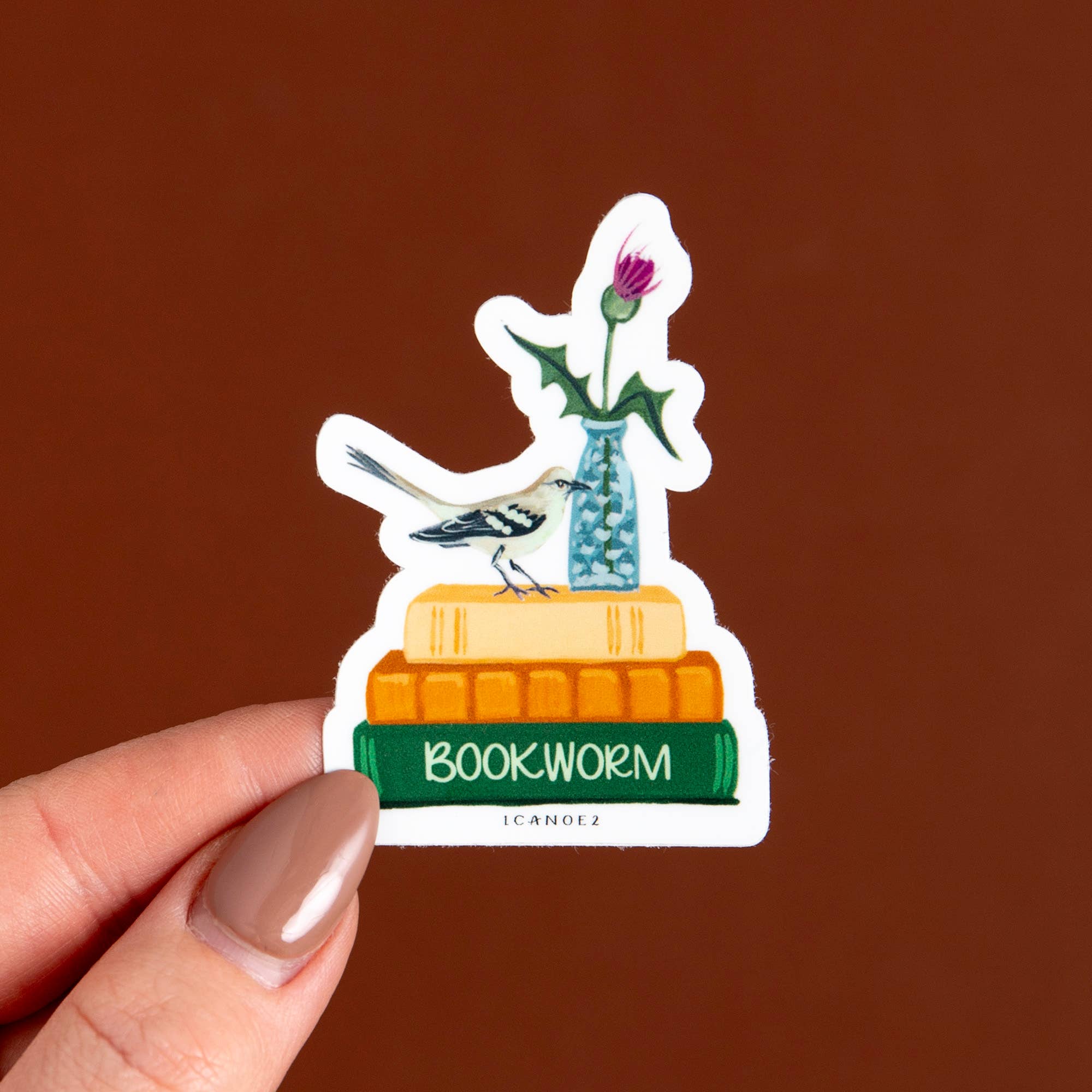 1canoe2 | One Canoe Two Paper Co. - Wholesale Sticker - Bookworm Decal Sticker