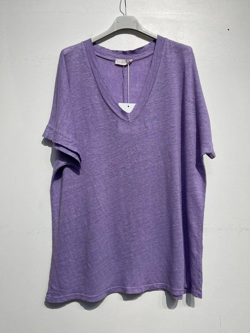 NOELINE - Wholesale T-Shirt - Women's - 12599 linen top0