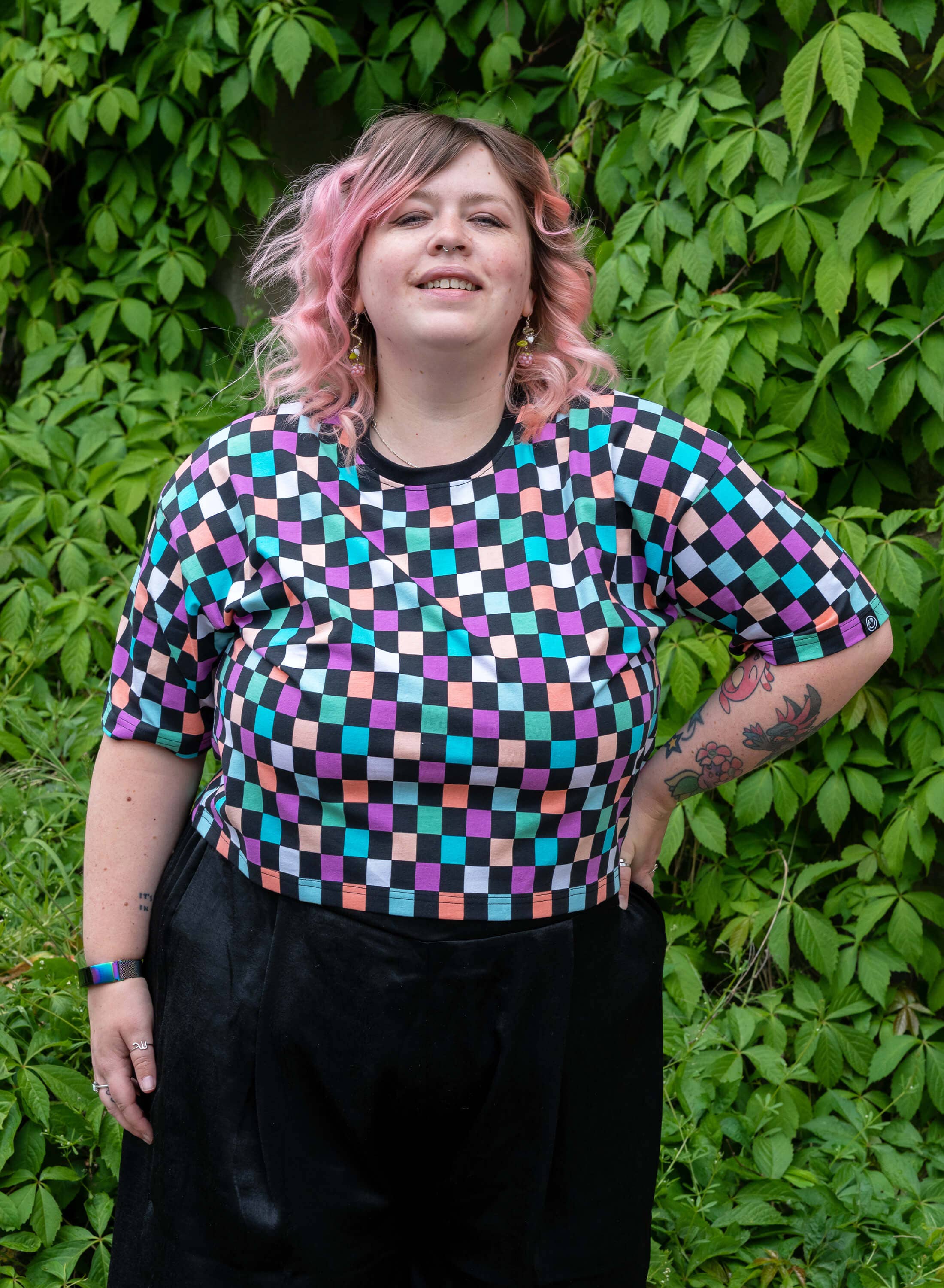 Rebel Romance - Vente T-shirt – femme - T-shirt ample à carreaux Rebel Romance8