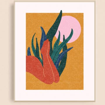 Impresión artística de tumbona nude para venta al por mayor de Black Lab Studio