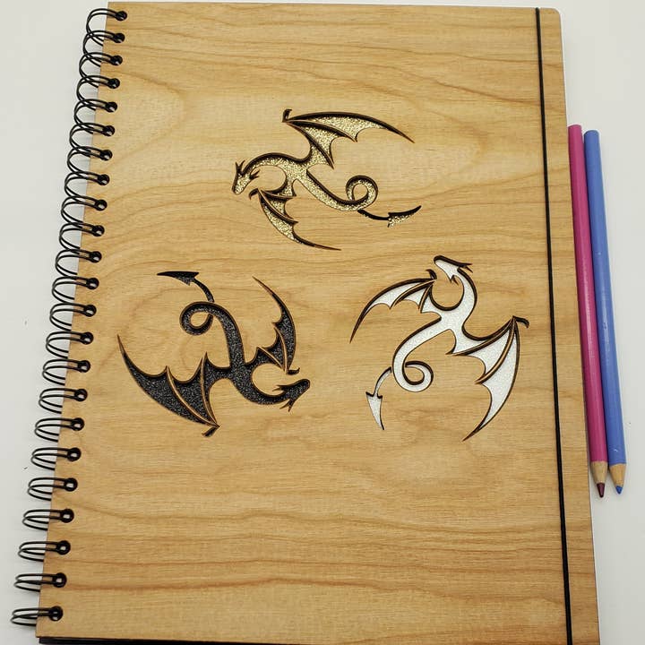 Cuaderno de bocetos Dragons Playing Chase para venta al por mayor de Genesis 3D