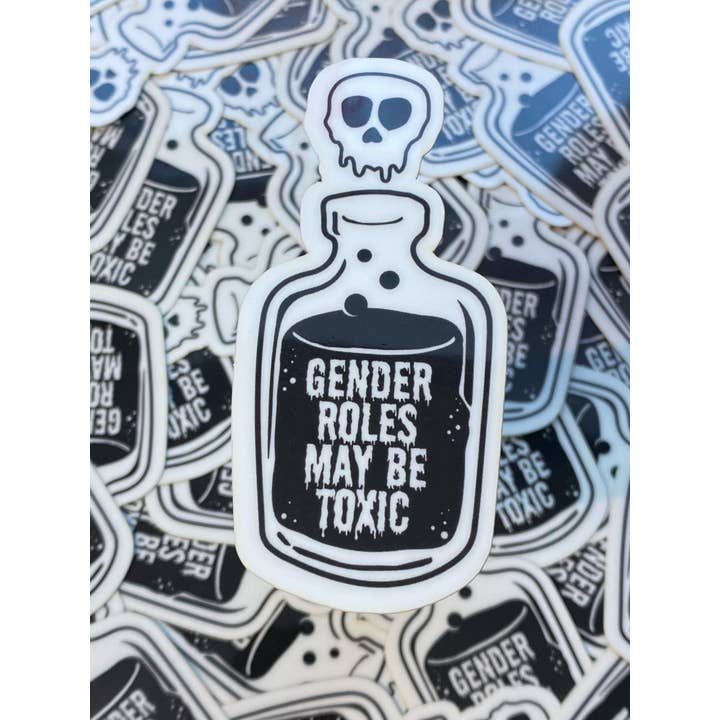 Support the T - Wholesale Sticker - Gender Roles May Be Toxic sticker- Glow in the Dark1