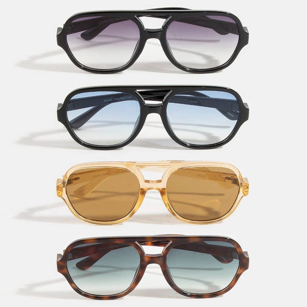 ASSORTED Thin Acetate Bridge Sunglasses Set for wholesale on Faire1