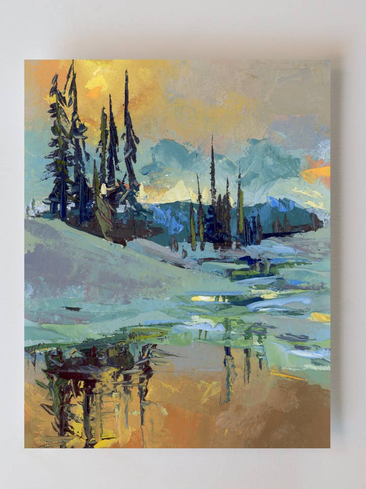 'Golden Lake' Print for wholesale by Taylor Manoles Art