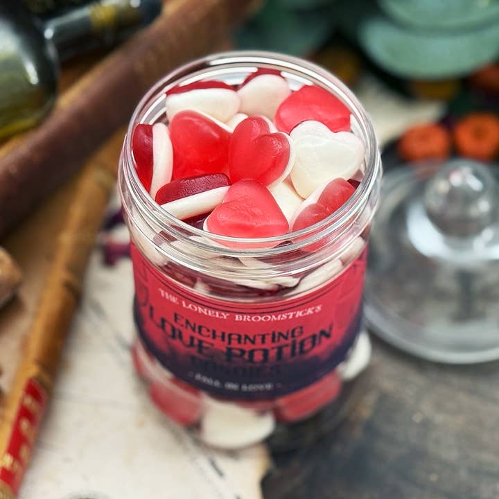 The Lonely Broomstick - Wholesale Hard Candy - Love Potion Candies Jar