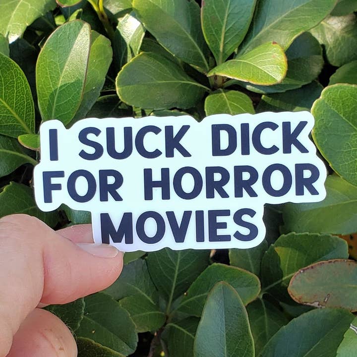 Adesivo Thirsty for Horror Movies per la vendita all'ingrosso da parte di Spare Room Design Co.