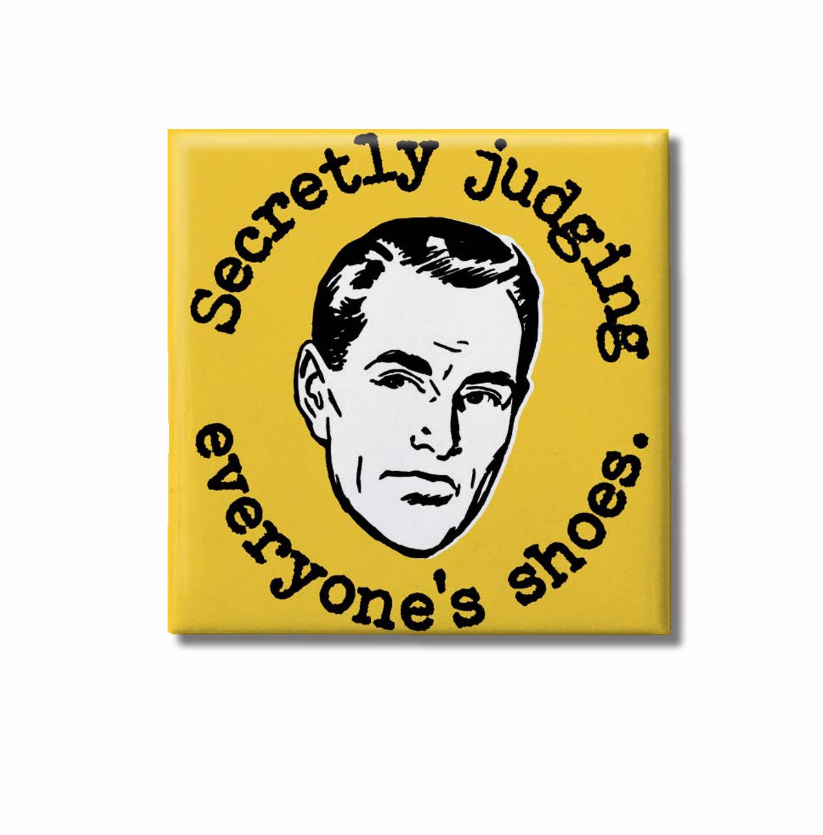 REMOVED BRAND - Wholesale Magnet - Secretly Judging Shoes - 2" Magnet0