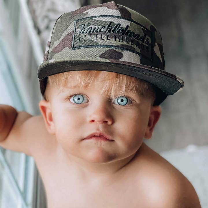 Casquette de camionneur Hunter noire pour enfants pour la vente par Knuckleheads Clothing