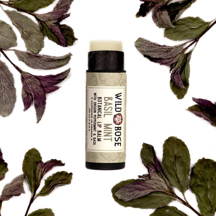 Wild Rose Herbs - Wholesale Lip Balm - Basil Mint Lip Balm1