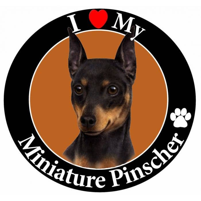 Imán de círculo Pinscher en miniatura para venta al por mayor de E&S Pets