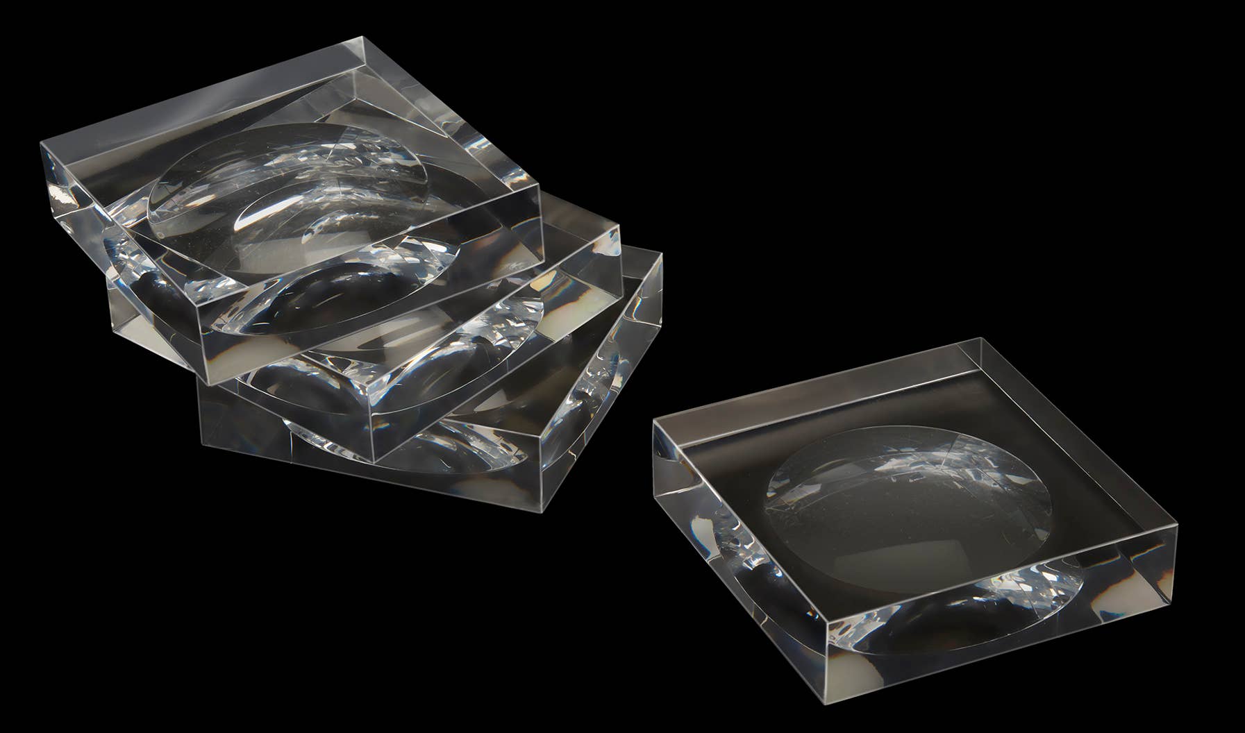 Inspired Generations - Wholesale Onderzetters - Coco doorzichtige onderzetters van acryl - set van 41