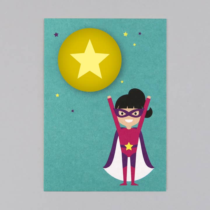 Conjunto de ímanes com postal Clark Supergirl por atacado de Kunst an Papier