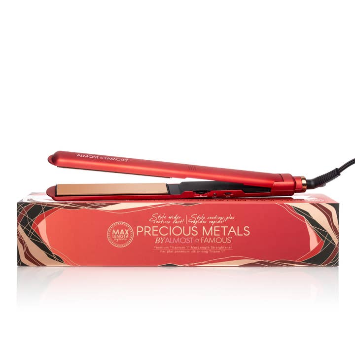 Almost Famous - Wholesale Straightener/Flat Iron - MaxLength 1" Flat Iron with Rose Gold Titanium Plates6