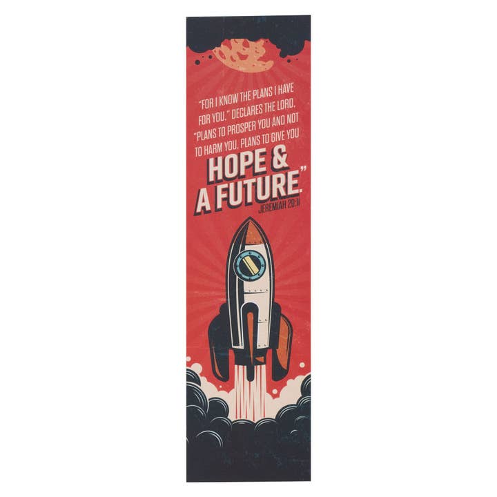 Bookmark Pack Red Space Shuttle I Know the Plans Jer. 29:11 for wholesale by Christian Art Gifts