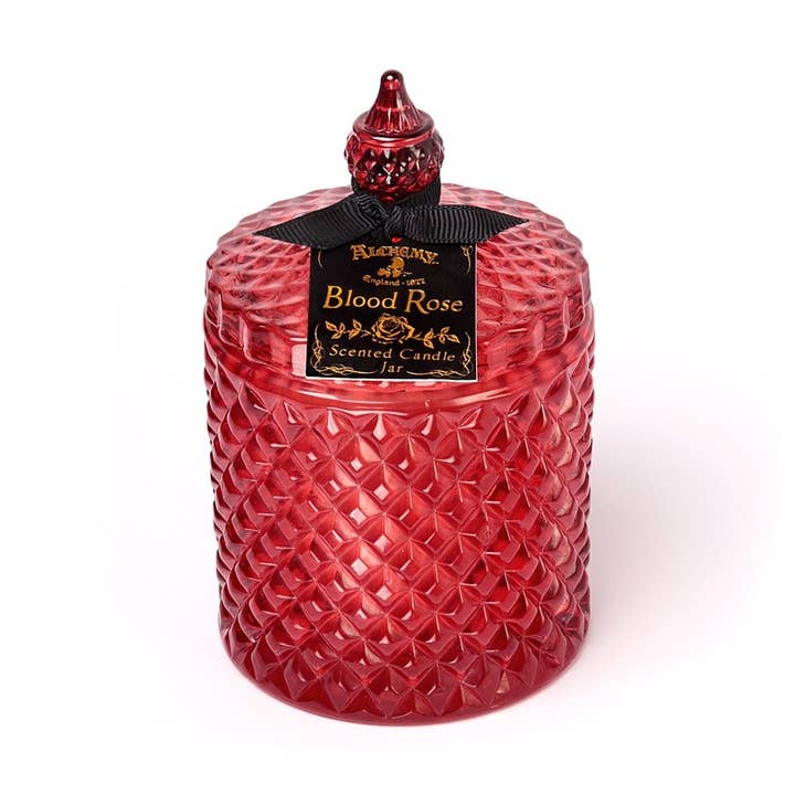 Scented Boudoir Candle Jar - Blood Rose (Large) for wholesale by Alchemy England