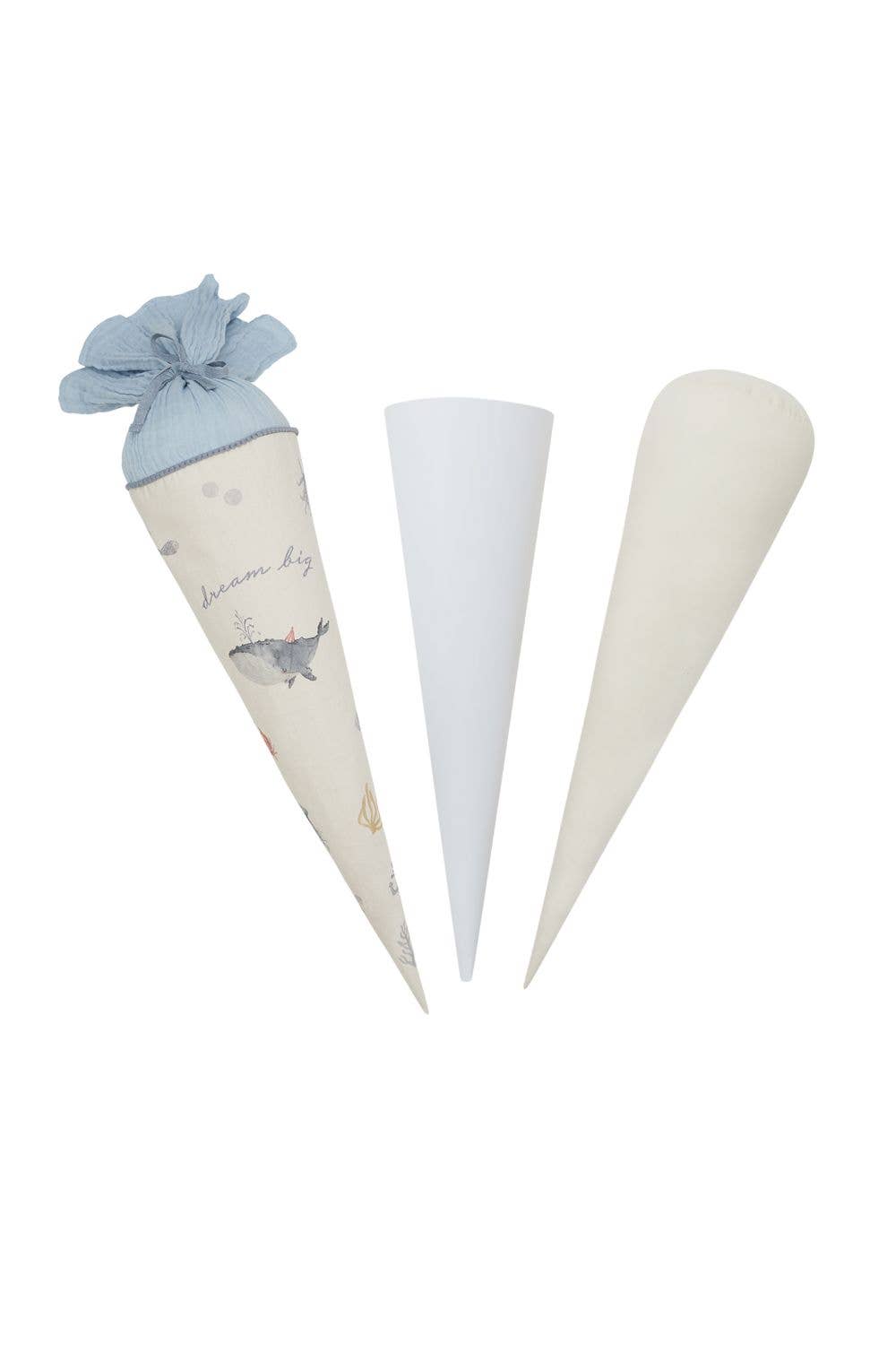 Leevje - Wholesale Party Favor - Large school cone 'whale' with cardboard cone and filling cushion2