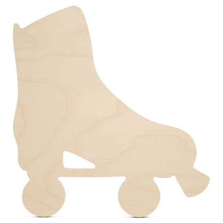 Wood Roller Skate Cutout, 12" for wholesale by Woodpeckers Crafts