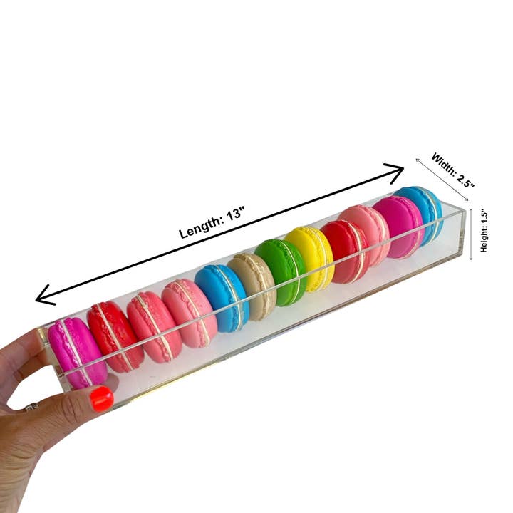 **NEW!!! *** 13" Long Acrylic Macaron Tray for wholesale by Dare to Bake