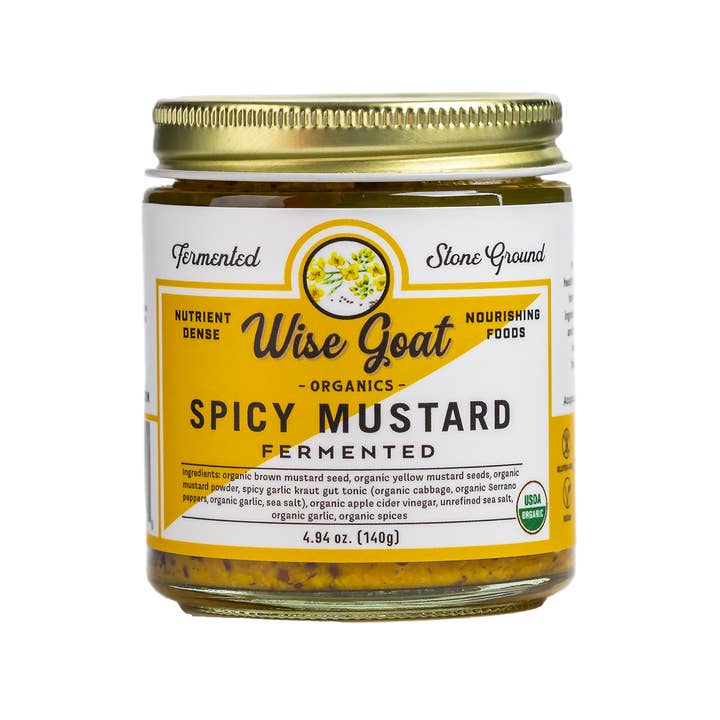 Wise Goat Organics LLC - Wholesale Mustard - Fermented Spicy Mustard