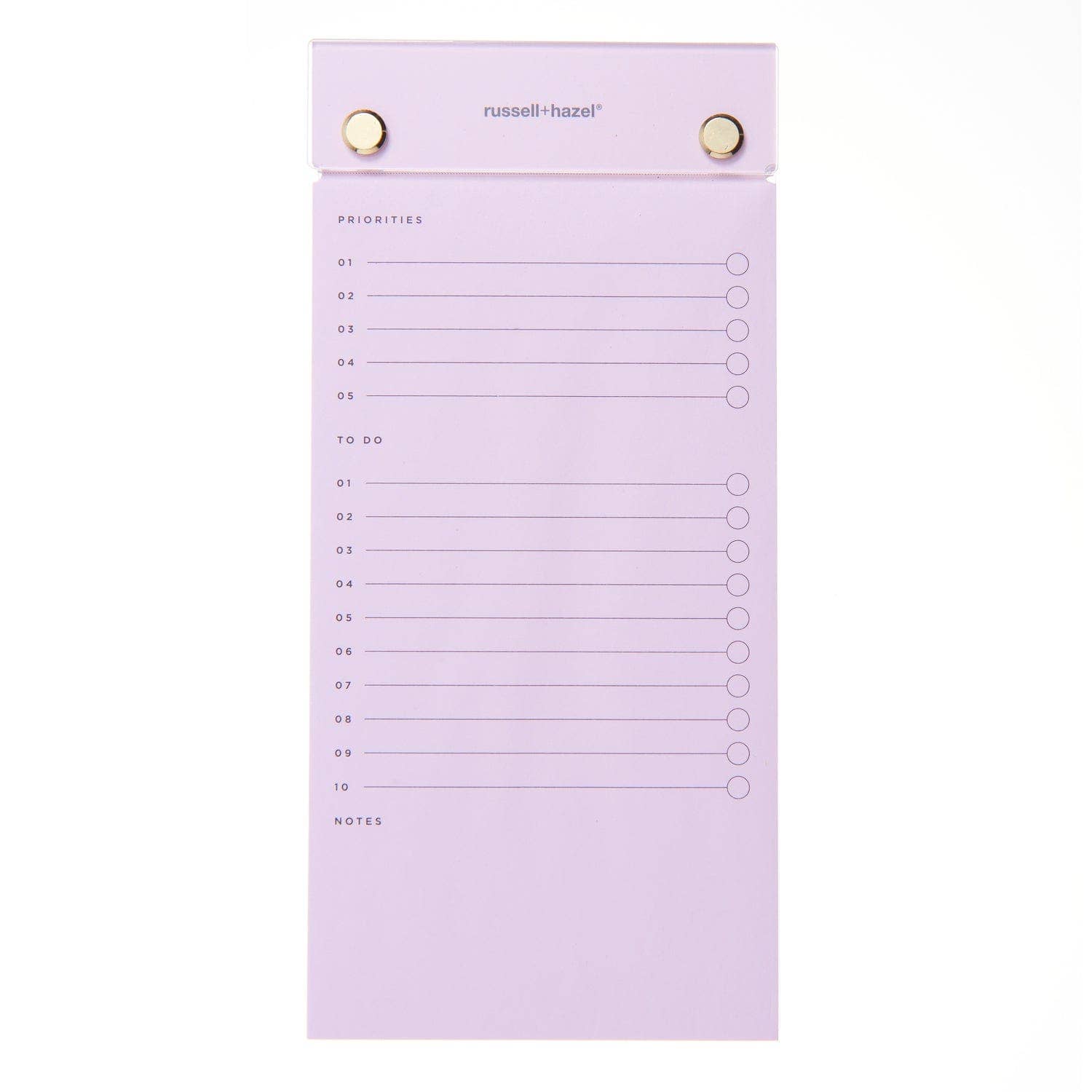 russell+hazel - Wholesale Notepad - Acrylic Listpad - Blush0
