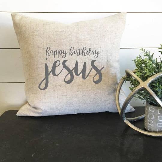 Happy Birthday Jesus Kissenbezug für den Großhandel von Design District Co